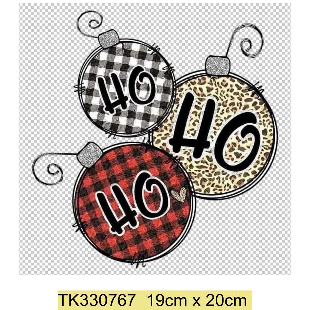 Iron On Christmas Snowmen Santa Claus Christmas Trees  Patch DIY Heat Transfer Tops Appliqued Vinyl Iron On Clothes Stickers