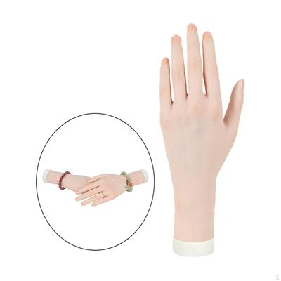Suporte de exibição de joias de mão de manequim, prática flexível e dobrável para unhas de acrílico,