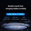 100W Autolaadija Kahe Pordiga Ülikiire Laadimise Adapter Kiirlaadimine Pd Qc 3.0 iPhone'ile Samsungile Xiaomile Huaweile Autoadapter