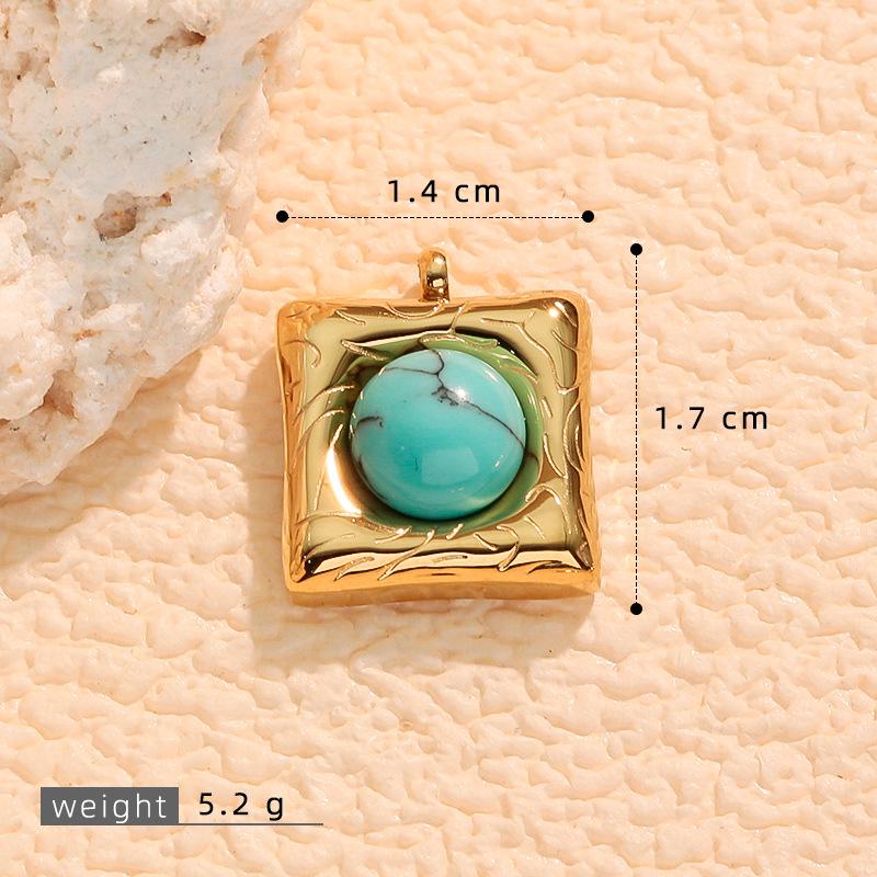 Multicolor Natural Tiger Eye Stone 18k Gold-Plated Necklace & Earrings Accessories