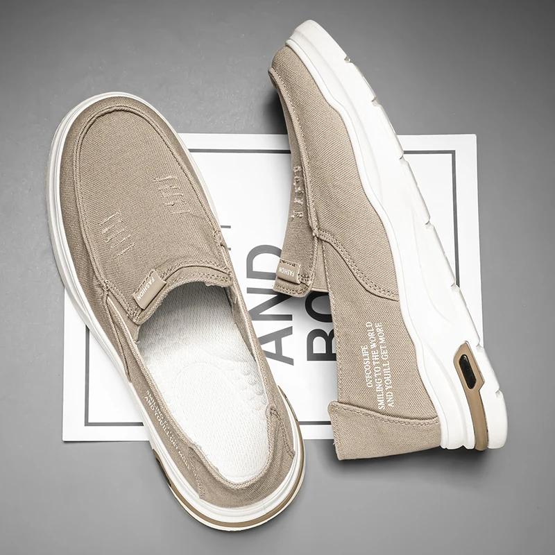 Pantofi pentru bărbați Pantofi din pânză de vară, respirabili, confortabili, în aer liber, pantofi pentru mers, pantofi de mers Mocasini clasici pentru bărbați