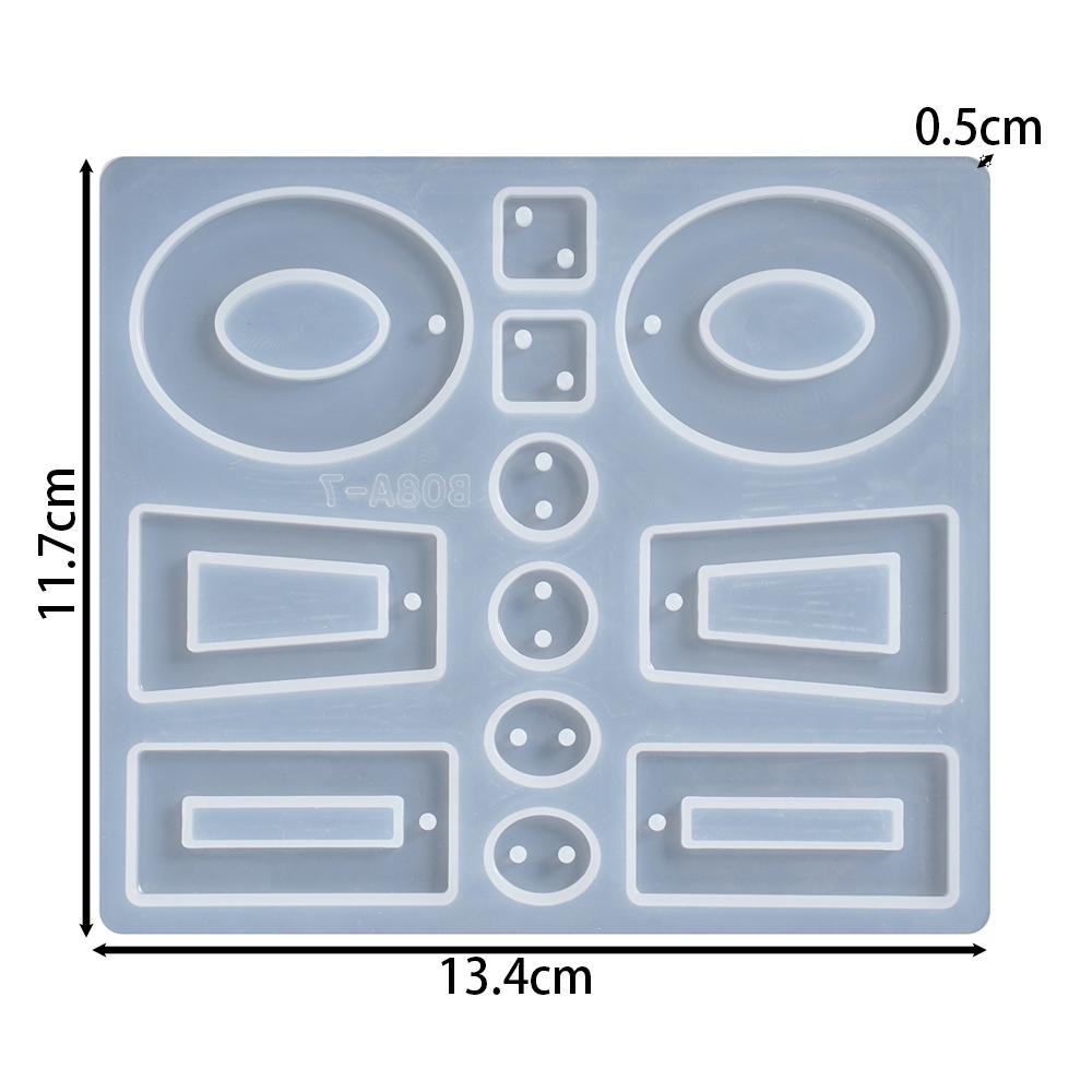 Ohrhänger Epoxidharz Silikonform Geometrisch Unregelmäßig Geformte Schlüsselanhängerform DIY Schmuckherstellung Anhänger Gießform