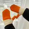 1 Pair Winter Gloves Goose Design Warm Mittens Women Men Universal Size Thermal Soft Lined Knitted Winter