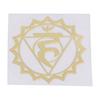 7 Pcs Sacred Geometry Metal Stickers Delicate Flower of Life Chakras Stickers Pyramid Meditation Art Resin Filler Supply