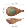 Pear Shaped Ceramic Salad Bowl Specialty Tableware Breakfast Bowls Dessert Plate Fruit Plate Soup Bowl Noodle Bowls Dim Sum Dish