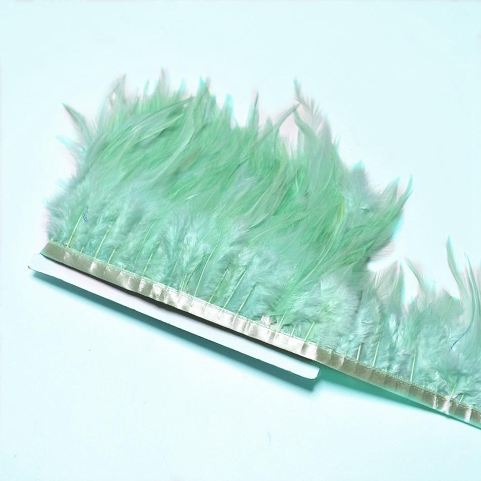 10Meters Natural  Feathers Trim Ribbon Sewing Clothes Handwork Feathers Party Wedding Plumas Crafts DIY Decoration 10-15cm