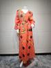 AB410 2024 Long Sleeve Maxi Dress - New Fashion Muslim Middle East Robe