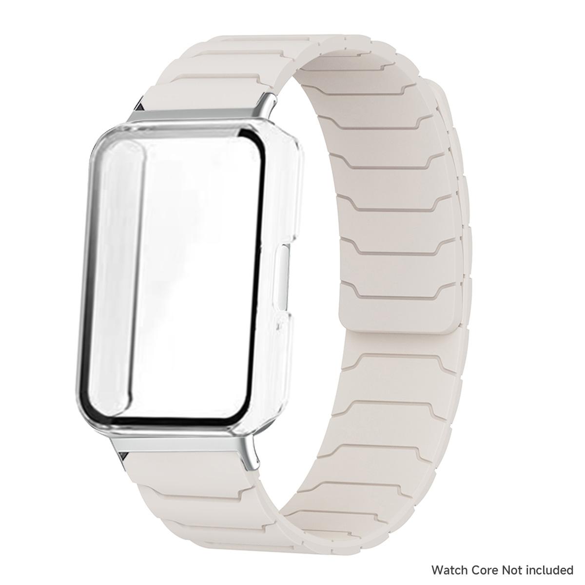 

Силиконовый ремешок + Пластиковый корпус + Закаленное стекло для Samsung Galaxy Fit 3 Спортивный магнитный ремешок для Galaxy Fit 3 Аксессуары Браслет For GalaxyWatch Fit3