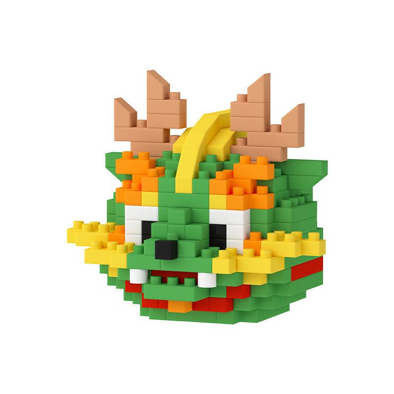 Mekensm Chinese Zodiac Lego-Compatible Micro Diamond Building Ornaments for Kids