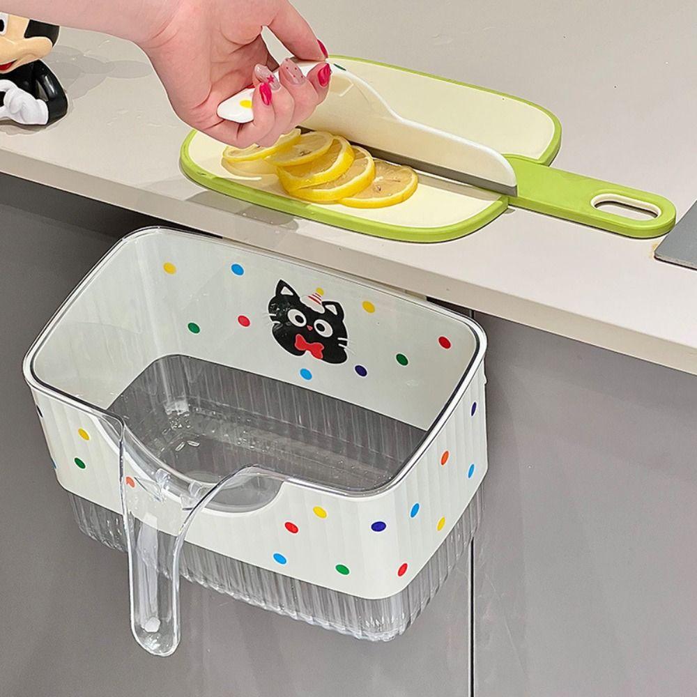 Large Capacity Waste Trash Can Wall-Mounted Food Waste Toilet  Household Cleaning Tools