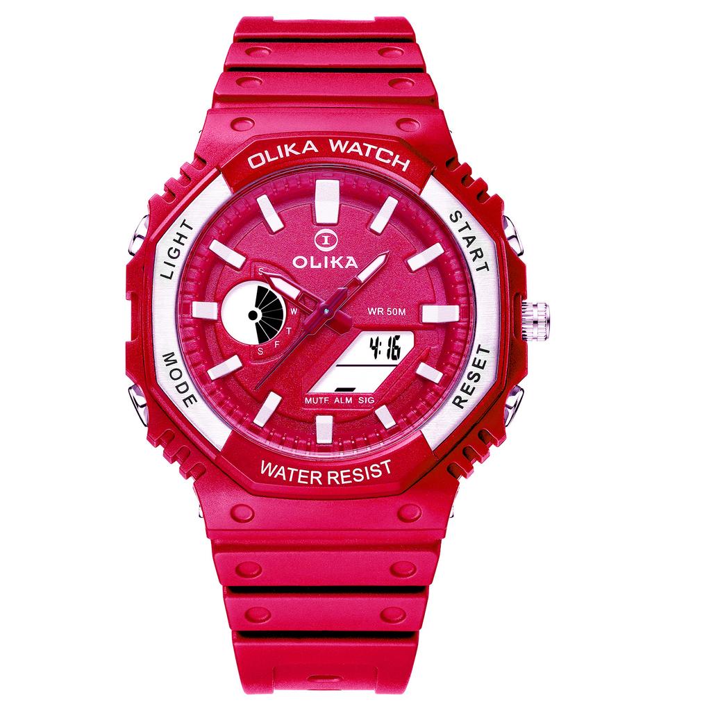 Top Brand Multifunctional Waterproof Sports Electronic Watch Luminous Double Display Couple Electronic Watch Student Anti-fall Chronograph Watch