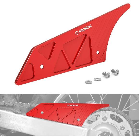 

NICECNC Motorcycle Rear Chain Guard Protector Aluminum Compatible with Honda XR650L 1993 1994 1995 1996 1997 1998 1999 2000 2001 2002 2003-2024,CNC червоний