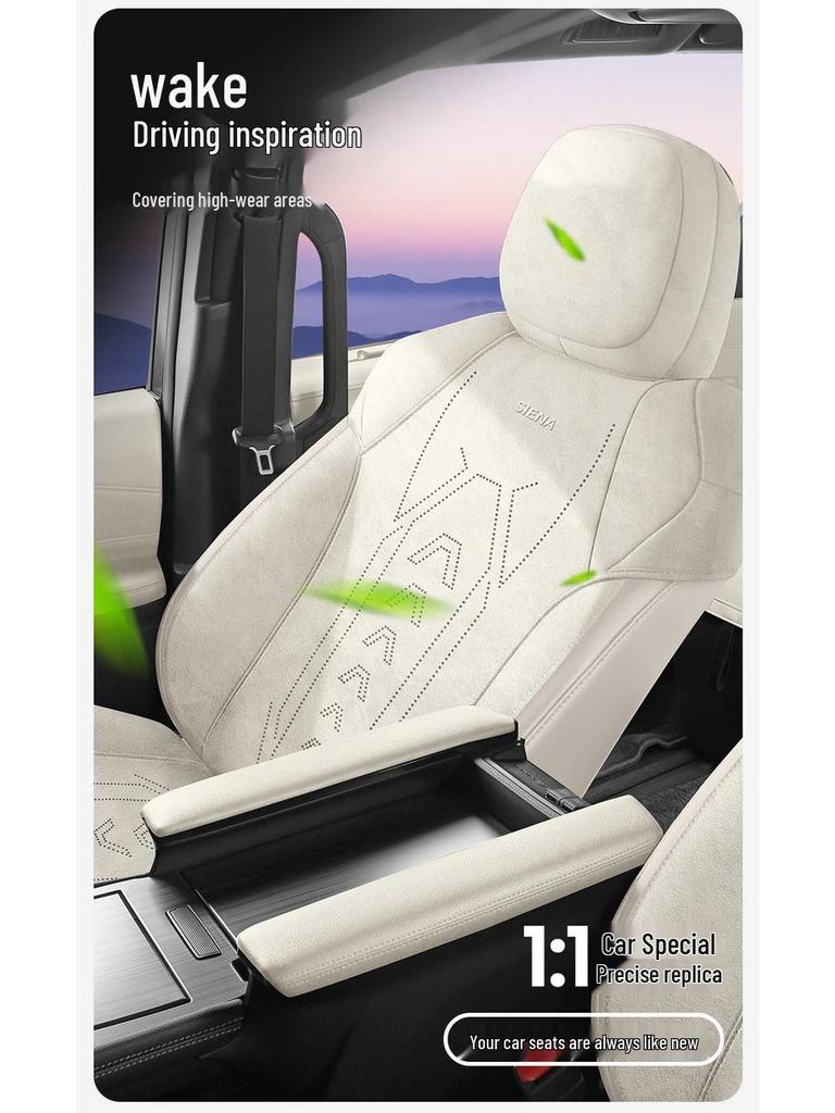 Toyota Sienna Suede Seat Covers: Durable & Breathable for Seven-Seater Models