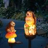 Solar Garden Led Hedgehog Figurine Lamp With Waterproof For Landscape Decoration