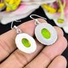 Yellow Triplet Opal Gemstone 925 Sterling Silver Jewelry Earring 1.73" KG-1746
