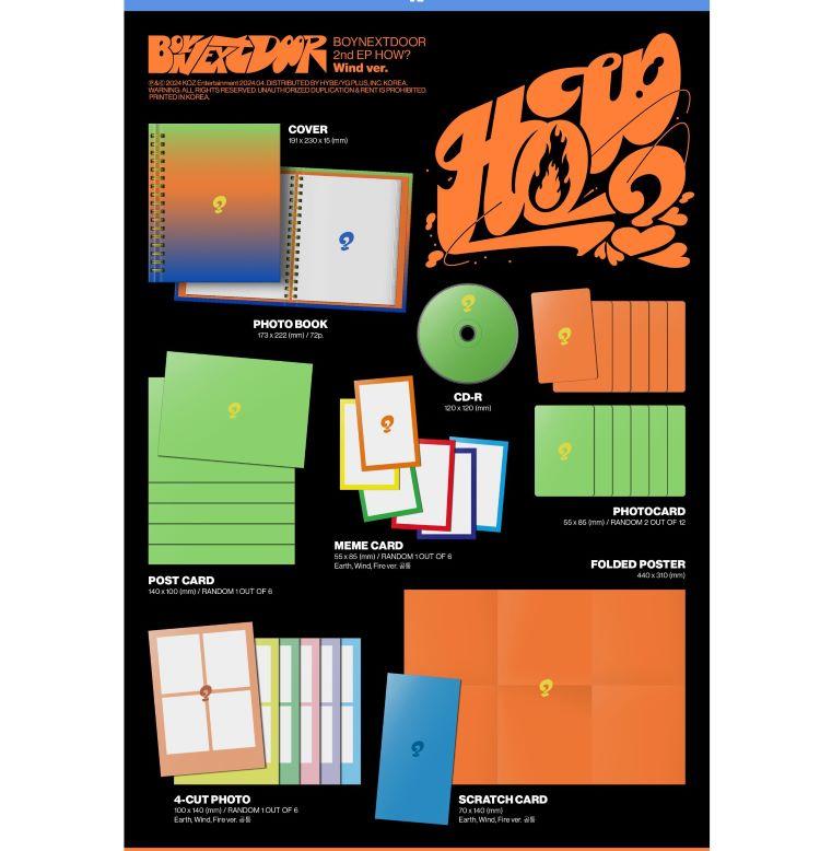 BOYNEXTDOOR - 2ND EP ALBUM HOW?(Standard Ver.)