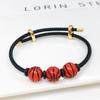 New Sports Ball Beaded Bracelet Adjustable Wrist Football Basketball Baseball Tennis Jewelry for Men Women Teen Fashion Gift