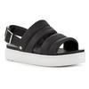 UGG Zayne Leather One Strap Sandals Women's Black 1124997-BLLE