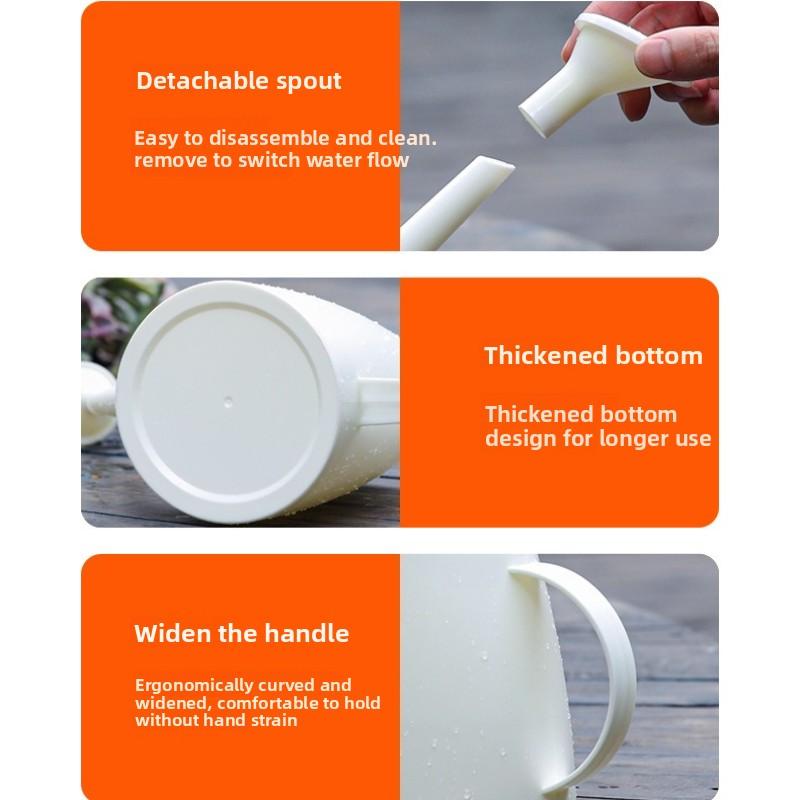 A Plastic Long Spout Watering Can Is The Ideal Garden Watering Tool for Watering Flowers and Plants Both Indoors and Outdoors