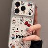 Applicable To Iphone11pro Mobile Phone Case Coffee Hello Kitty 11 Mobile Phone Case iPhone11 Two-in-one Lambskin
