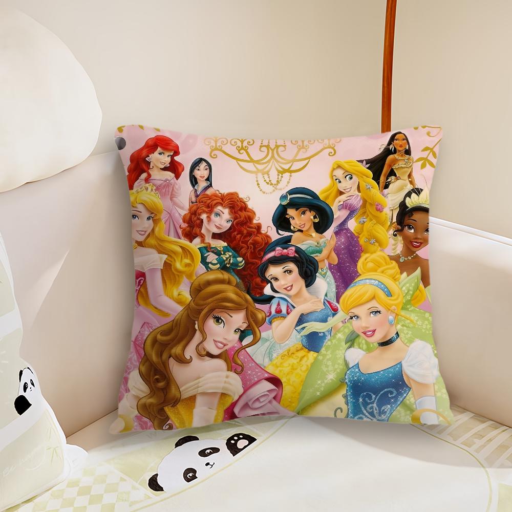MINISO Lovely P-Princess Cute cushion cover Living Room Headboard Bedroom Office Cushion Cushion Sofa Nap Time Pillow Case