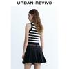 UR Women's Sleeveless V-Neck Color Block Stripe Jacquard Knit Top