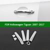 FOR Volkswagen Tiguan First Generation 2007-2017 Accessory Glossy Chrome Silver Door Handle BOWL Covers Trim 2010 2013 2012 2015