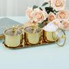 Edelstahl Zuckerschale Set mit Glasdeckel und Löffel 3-Fächer Gewürzglas Set mit Tablett Wiederverwendbare Gewürzdosen Töpfe Set Stilvolle Gewürzbox