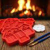 Customized Hanging Ornaments Christmas Tree Mold Craft Kit DIY Casting Painting Kit with Paints Palette And Home Decor Projects Brush Paint Your Own