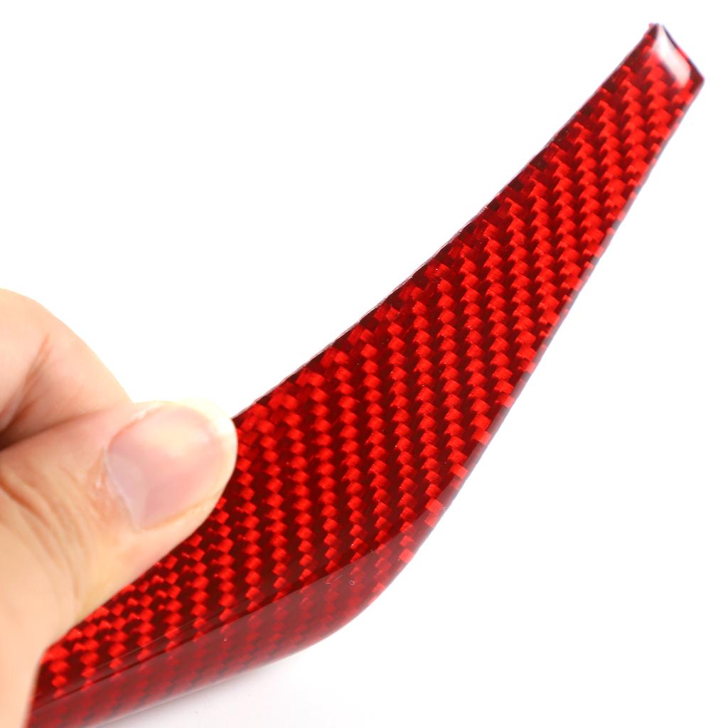 Red Soft Carbon Fiber Rear Tailgate Side Sticker For Jaguar F-TYPE 2013-