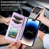 Leather Wallet Case for iPhone 13 12 11 X XS 8 7 SE 2020 2022 Pro Plus Max Luxury Leather Casing Magnetic Buckle Card Slots Phone Cover
