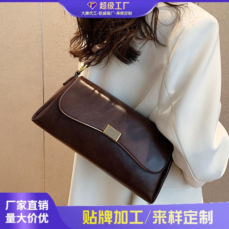 High End Handbag for Women, Large Capacity New Trendy and Fashionable Women, Niche Autumn and Winter Single Shoulder Armpit Bag