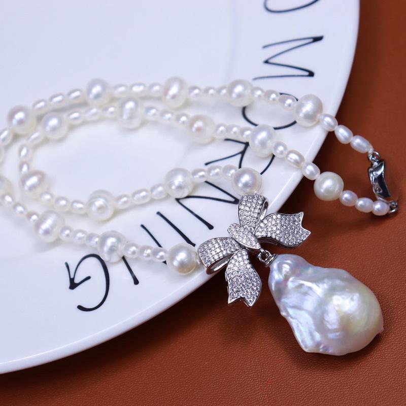 Zhuji Natural Pearl Baroque Choker Necklace - Fashionable, Versatile Women's Jewelry Gift