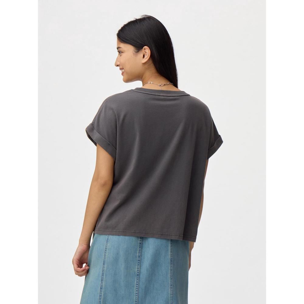 GU by Uniqlo Washed Graphic T The Rolling sTones