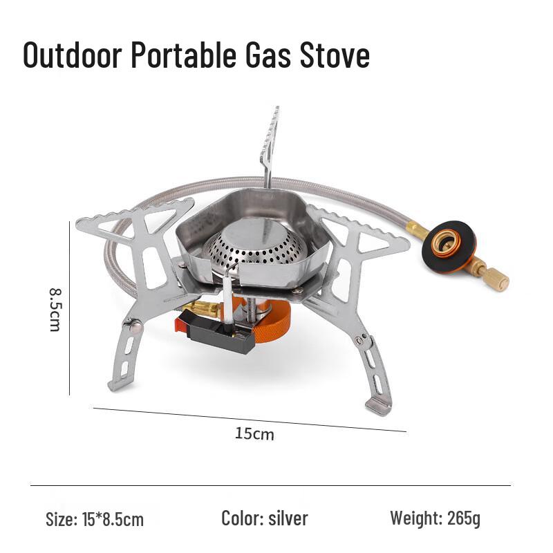 ZISIZ Windproof Split Gas Camping Stove 40*40