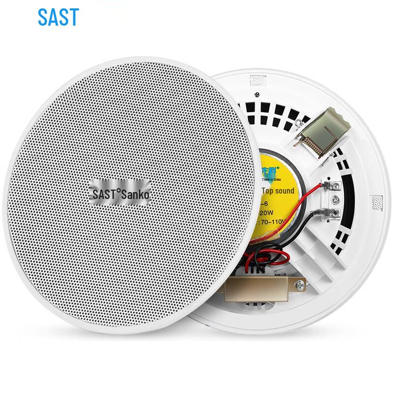 SAST S1-6 6-inch Commercial Fixed-Voltage Ceiling Speaker