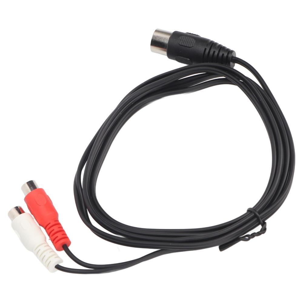 Professional Sound Instrument Cable 1.5m / 4.9ft 8 Pin Male to Female 2RCA  Instrument Connection