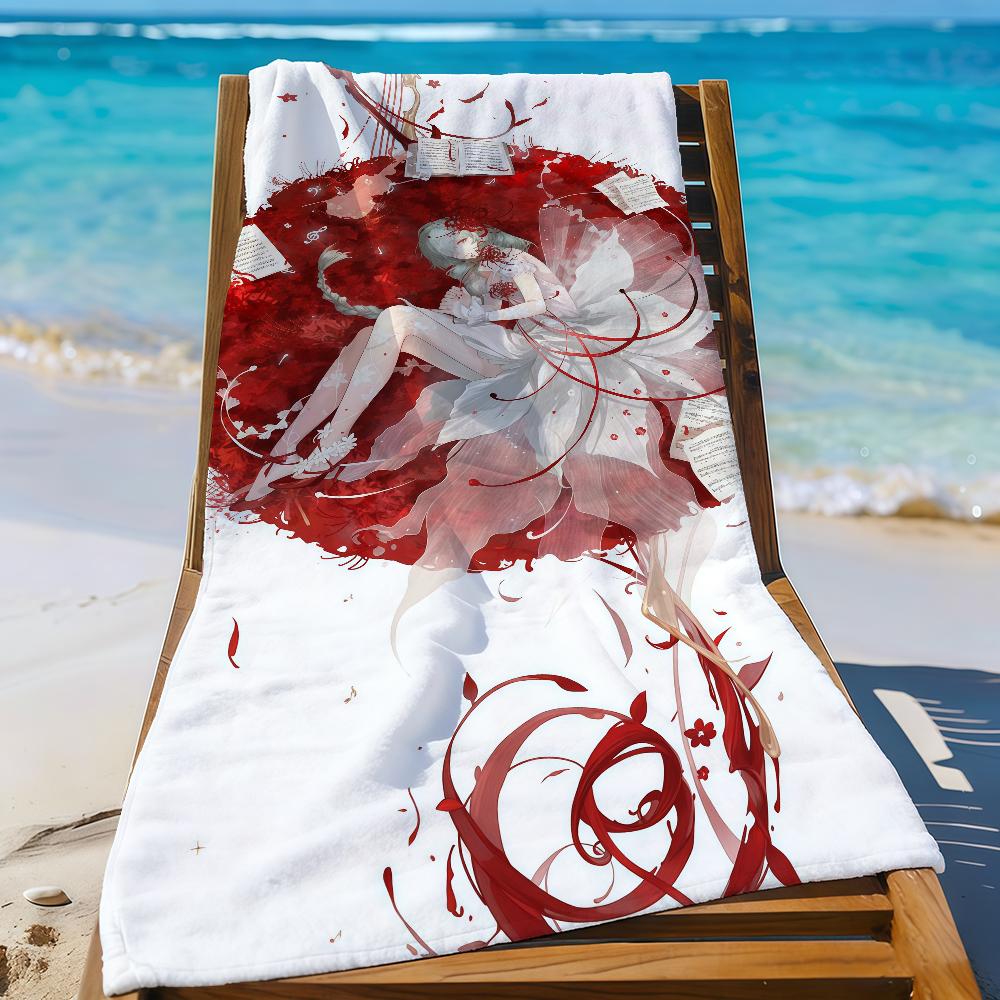 Phrolova Wuthering Waves Game Towel Sports Quick Dry Travel Camping Gear Sandproof Soft Light Large Beach Towel