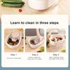 Manual Fruit and Vegetable Washing Machine with Colander and Bowl , Large Multifunctional Kitchen Cleaner, Durable Plastic, No Electricity Needed