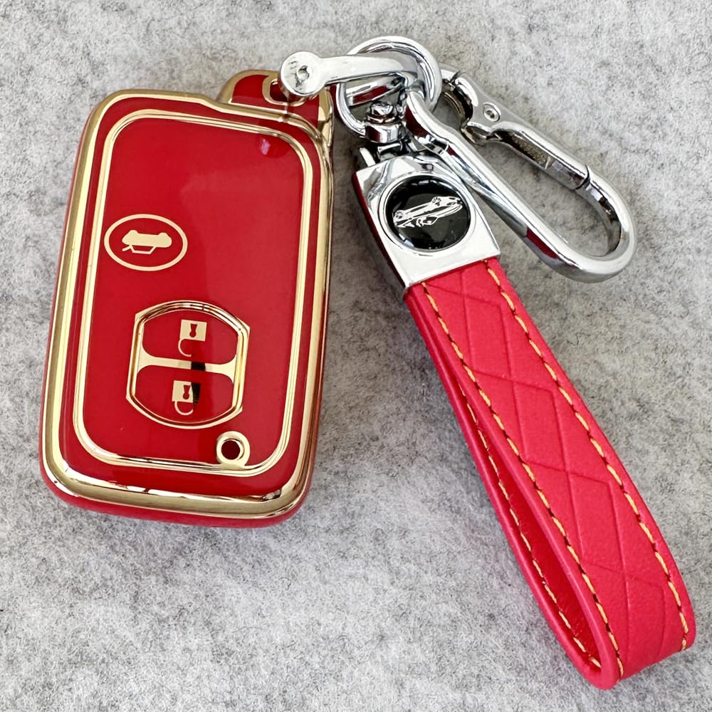 Kinotaka TPU 3 Button Key Case for Toyota Cars Majesta 180 Series 200 Series