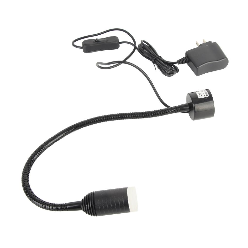 5W LED Arbeitsleuchte Verstellbarer Schwanenhals Nähmaschinenwartungsleuchte mit Magnetfuß US-Stecker