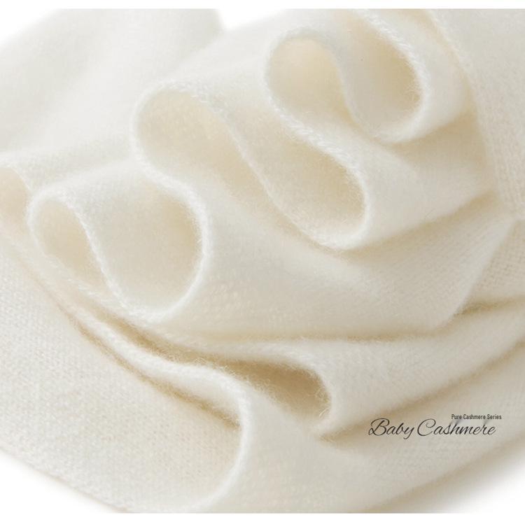 Women's 100% Pure Goat Cashmere Triangle Scarf - Autumn/Winter Knitted Warm Shawl