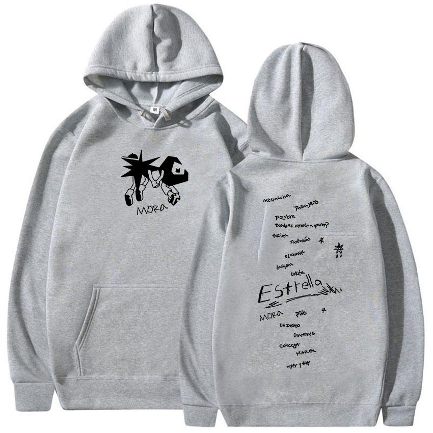 Rapper Mora Tour 2025 Print Hoodie Men Women Fans Clothing Fashion Oversized Sweatshirt Casual Retro Long Sleeve Pullover Hooded
