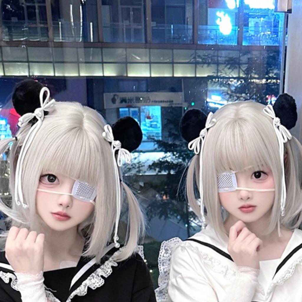 Cute Panda Ear Clip Anime Hair Accessories for Kids Teens and Adults Hair Decoration for Parties and Daily Outfits