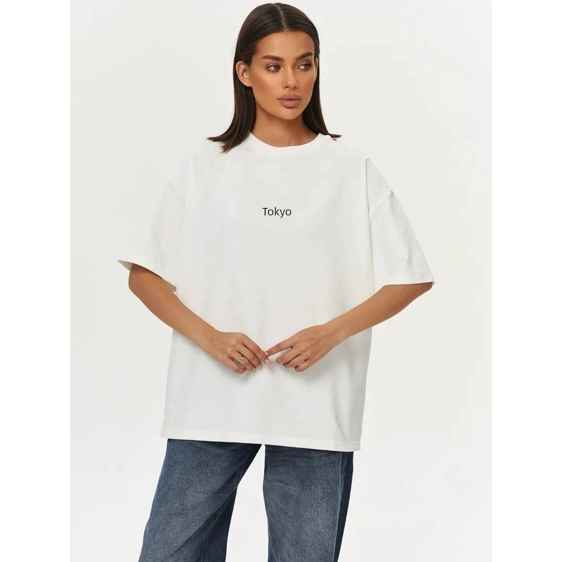 New Printed T-shirt Top Fashion Wind New Fashion Casual Loose Printed Letter T-shirt Tops