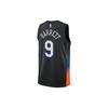 Nike Breathable Regular-Fit Basketball Vest Fan Edition - New York Knicks Barrett No. 9 Men Tops Black CN1749-013