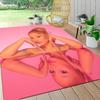 Pink Reflection Beauty Carpet Rug Soft Washable Antislip Home Living Room Sofa Mats Personalized Christmas Rug