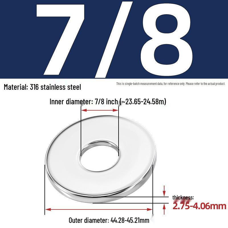 304/316 Stainless Steel Flat & Round Washers Collection