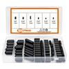 Carburetor Vacuum Port Cover Set with Closed-End Black Rubber Pieces, 3/16" 5/32" 7/32" 1/4" 5/16" 3/8" Size Groups for Service Use and Storage