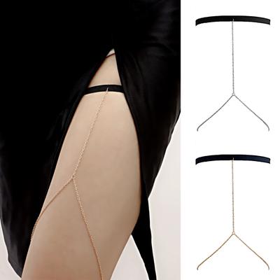 Stijlvolle elastische band galvaniserende beenketting Force Body Dij mode-accessoires voor nachtclub